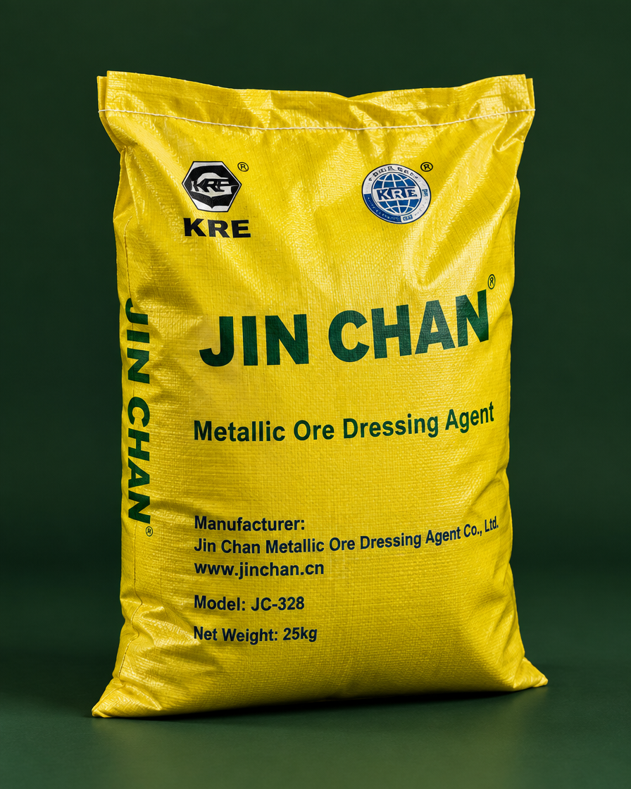 JIN CHAN metallic ore dressing agent packaging