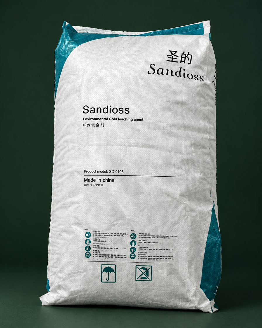 Sandioss gold-leaching reagent packaging